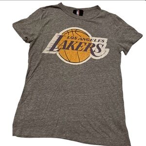 NBA Gray Los Angeles Lakers 72 Champs short sleeve tee size small